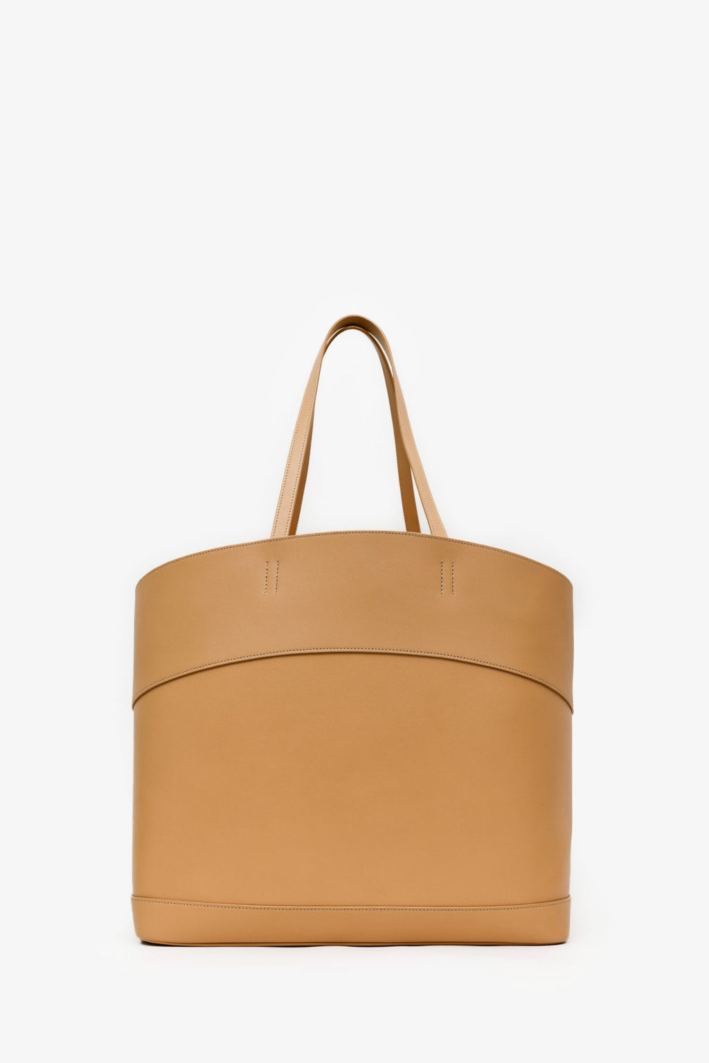 Salvatore Ferragamo Beige Medium 'Charming' Leather Tote Bag