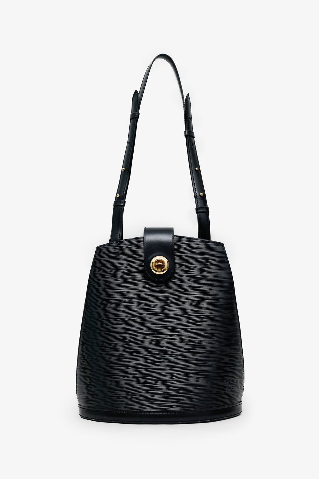 Louis Vuitton Black Epi Leather Cluny Bucket Bag