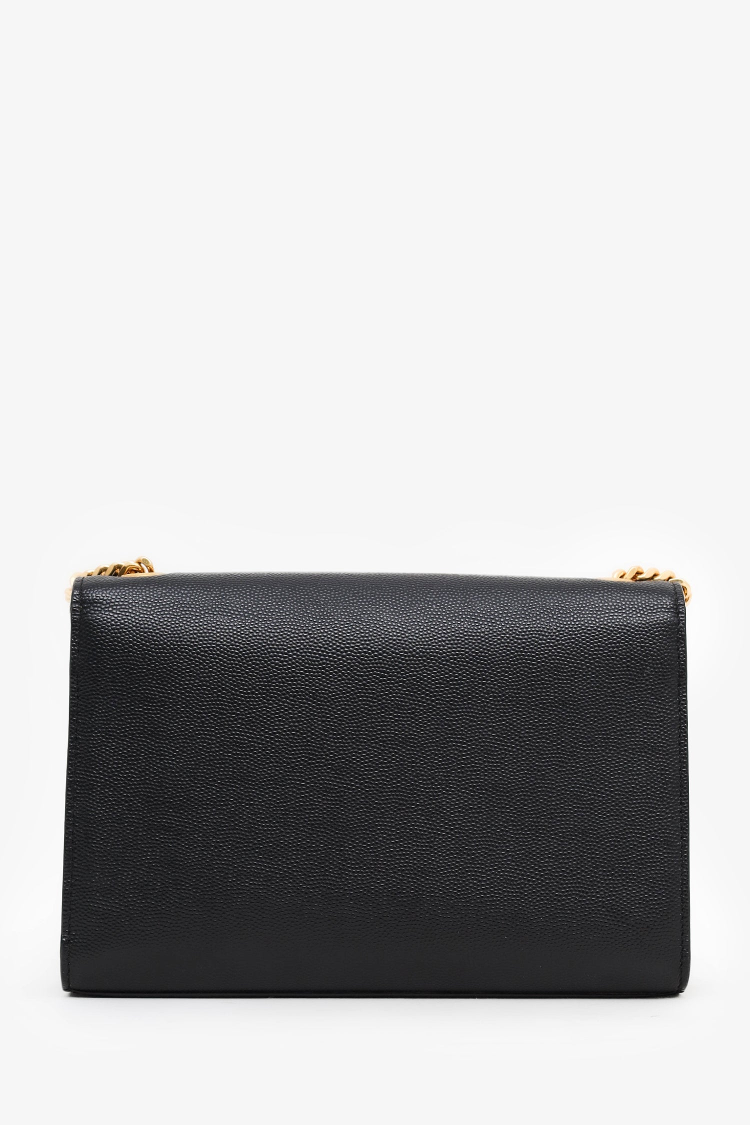 Saint Laurent Black Grained Leather Small Kate Bag