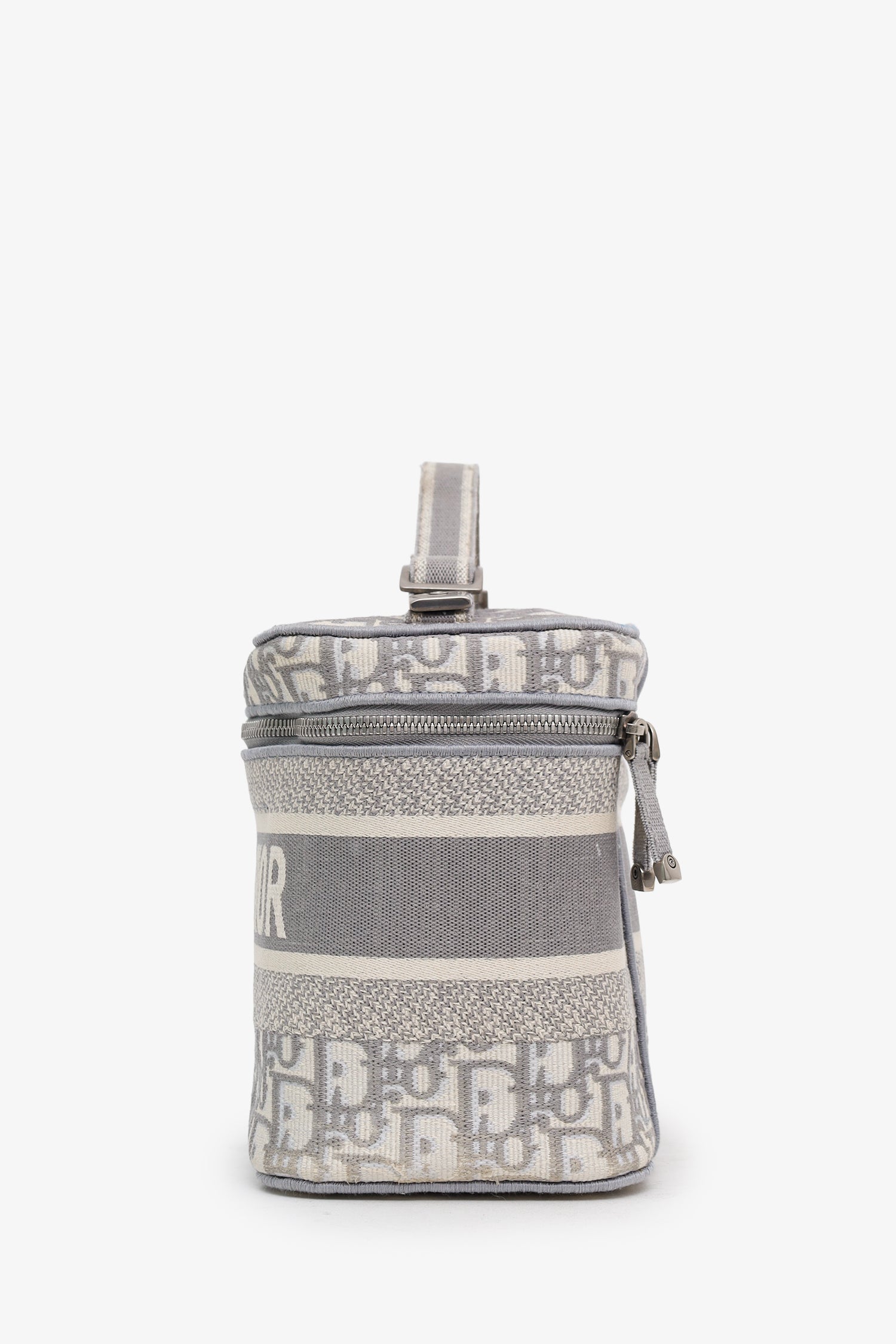 Christian Dior Grey Oblique Monogram Dior travel Vanity Case