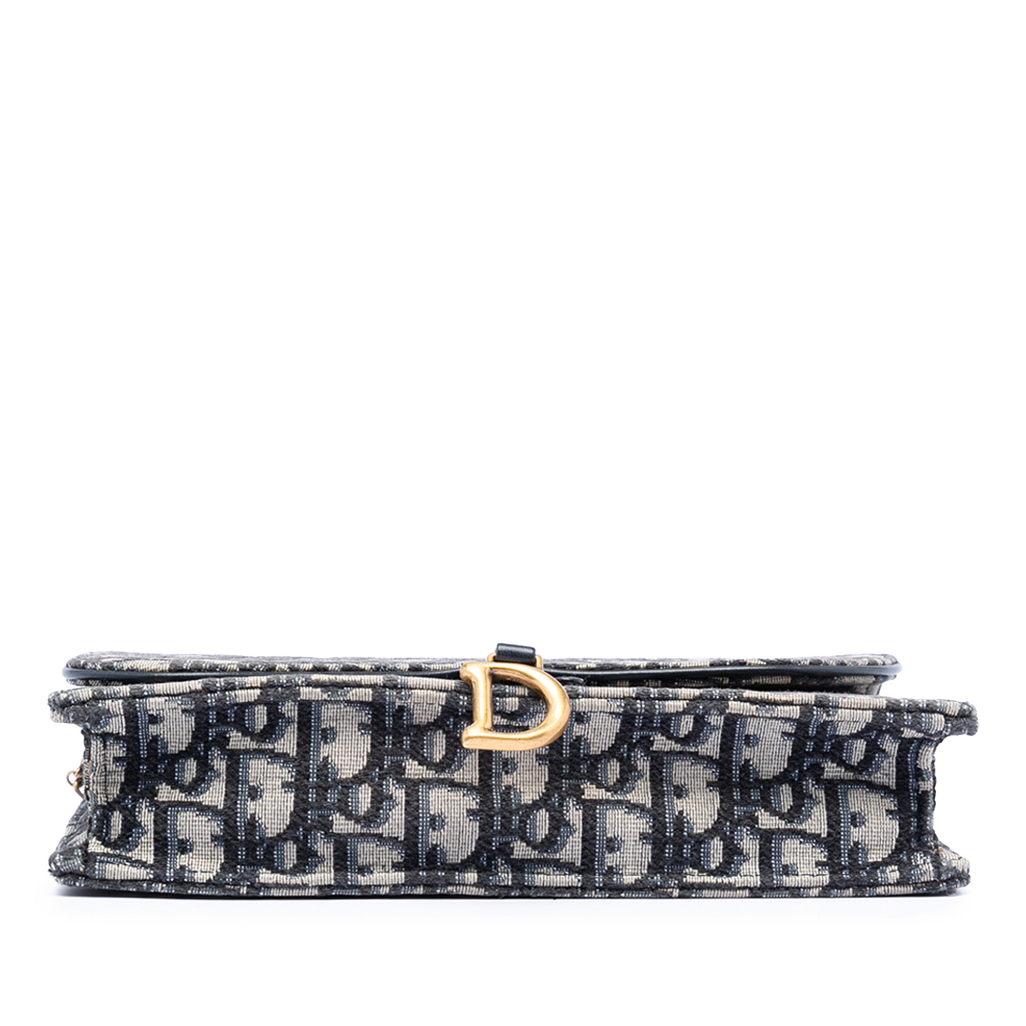 Saddle Chain Clutch Oblique Canvas