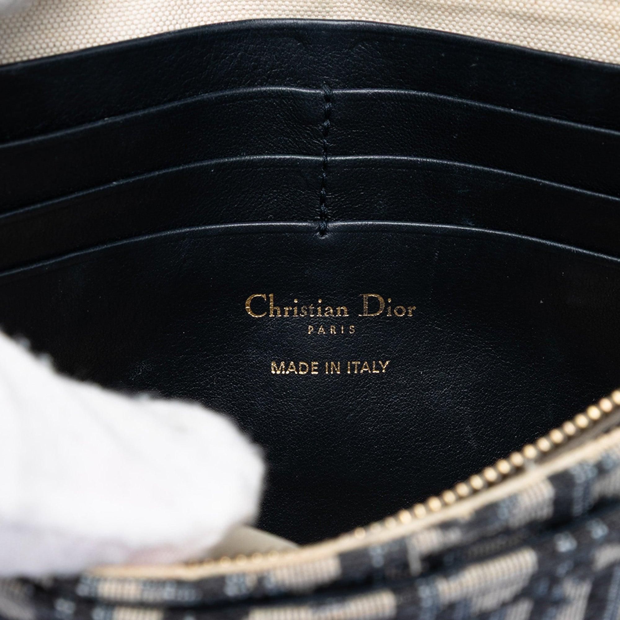 Saddle Chain Clutch Oblique Canvas