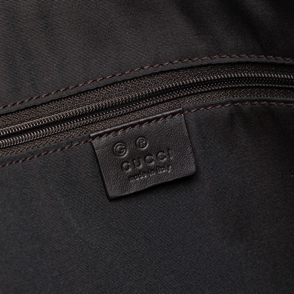 Zip Top Messenger Bag GG Coated Canvas Medium