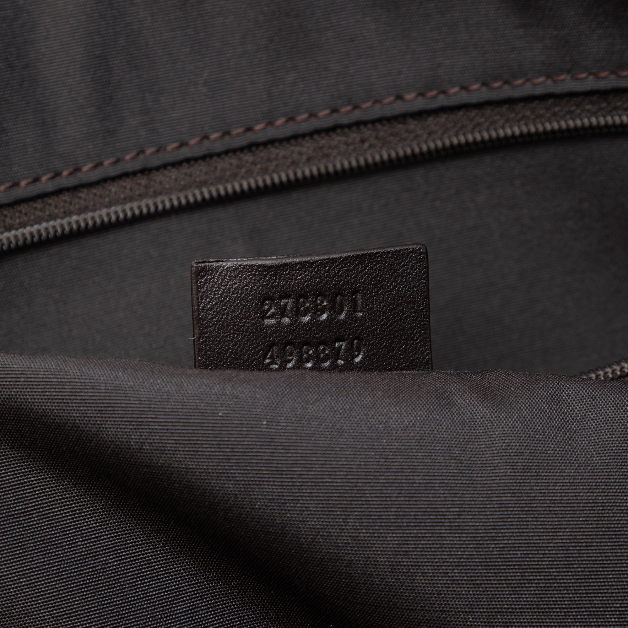 Zip Top Messenger Bag GG Coated Canvas Medium