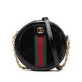 Ophidia Round Shoulder Bag Suede Mini