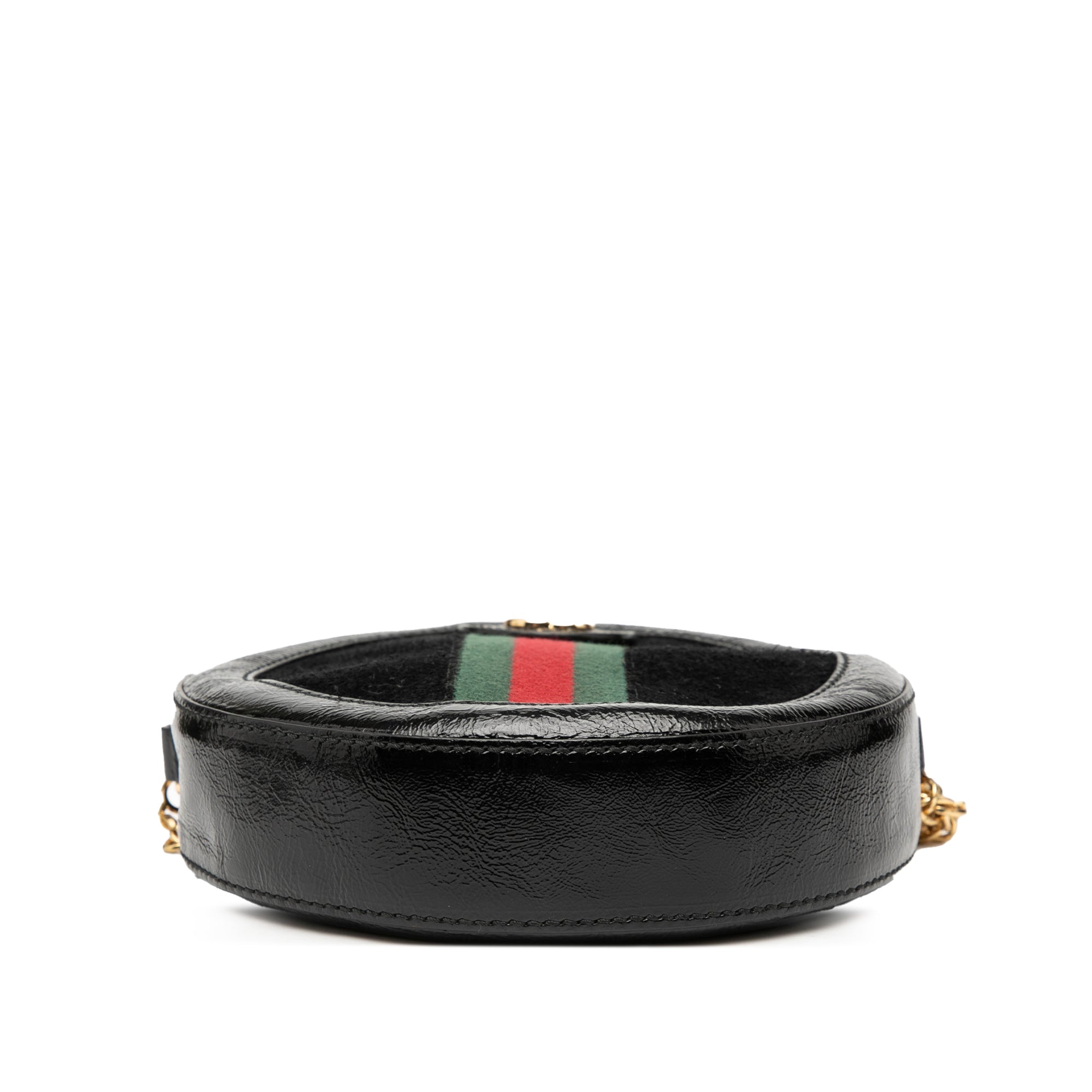 Ophidia Round Shoulder Bag Suede Mini