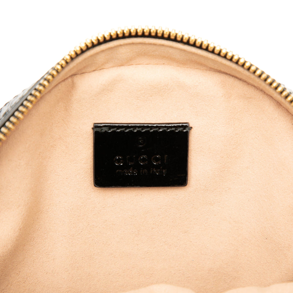 Ophidia Round Shoulder Bag Suede Mini
