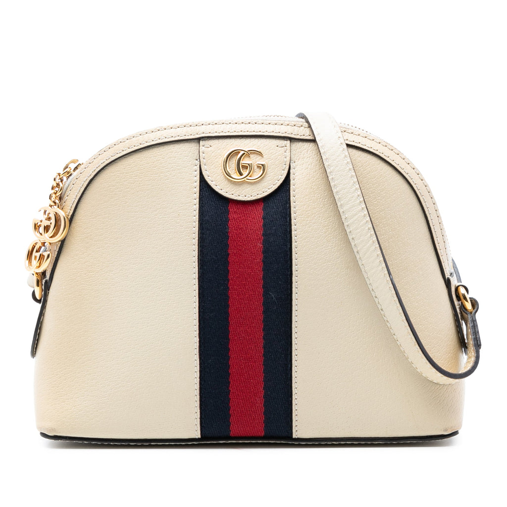 Ophidia Dome Shoulder Bag Leather Small