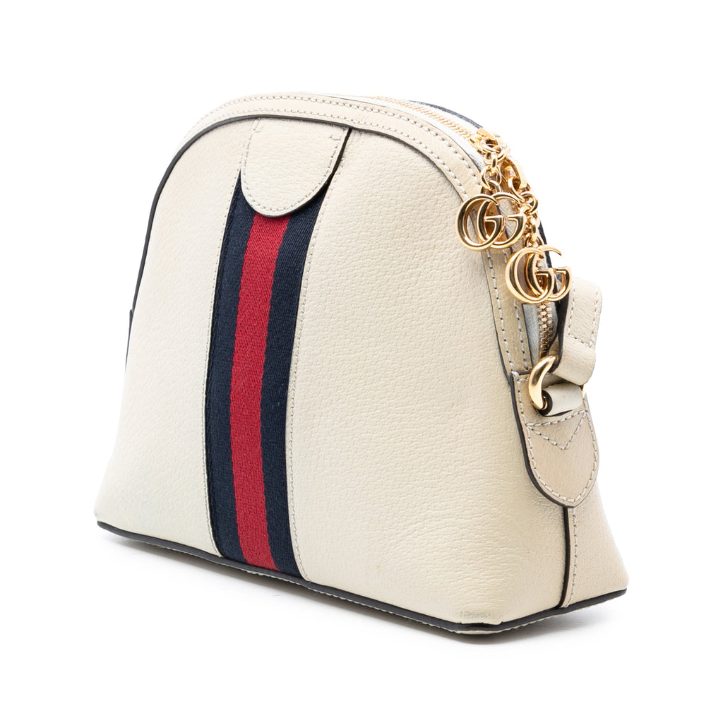 Ophidia Dome Shoulder Bag Leather Small