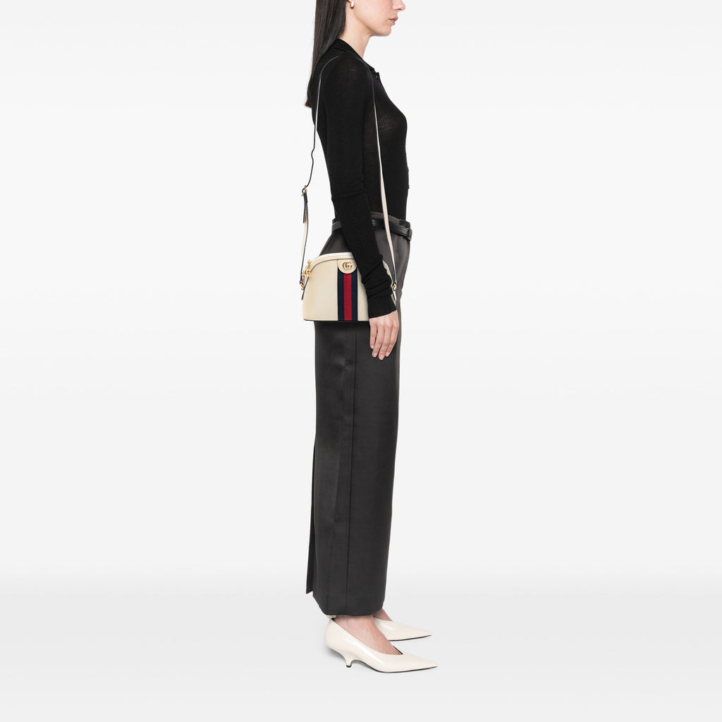 Ophidia Dome Shoulder Bag Leather Small