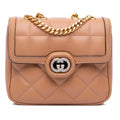 Deco Chain Flap Bag Mixed Matelasse Leather Small