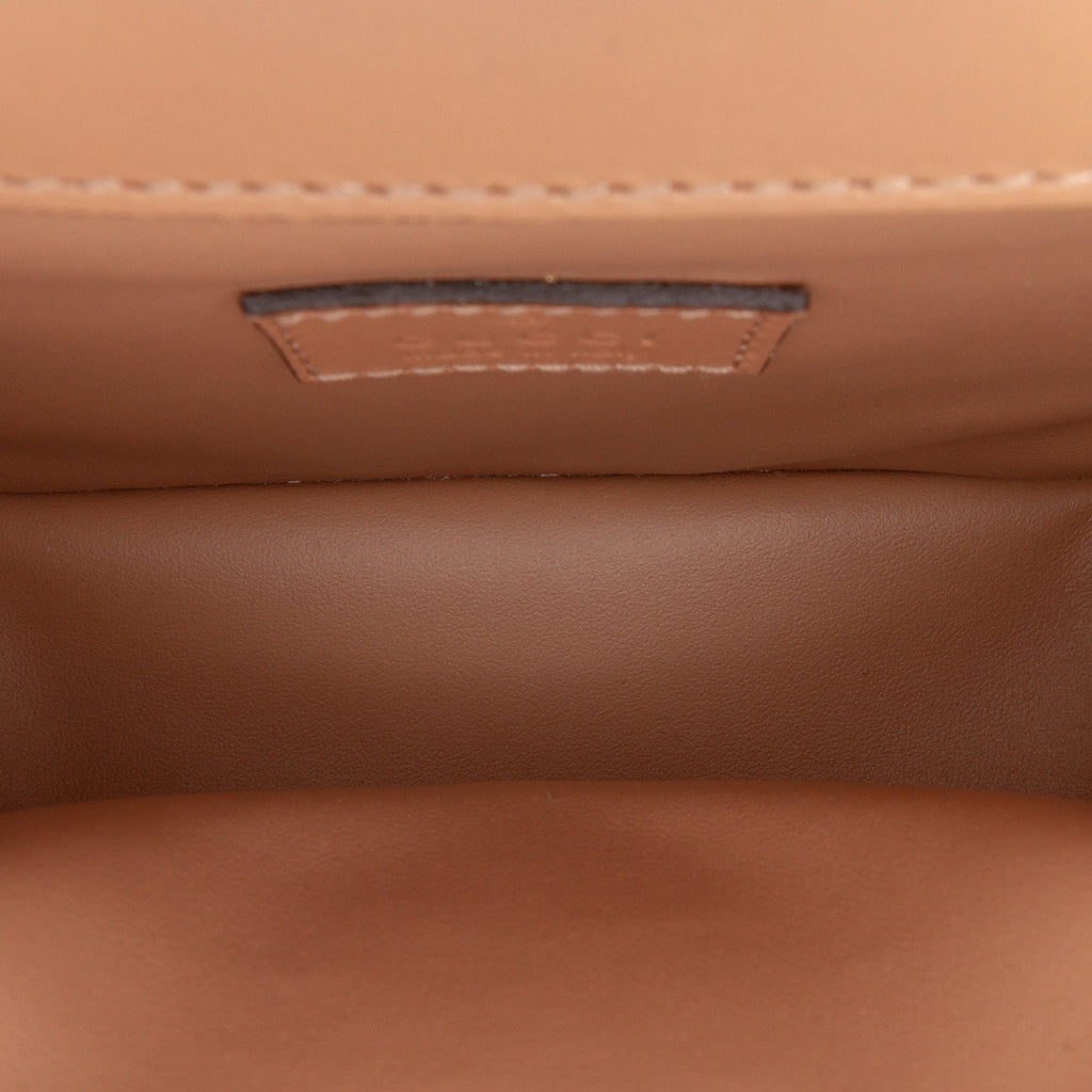 Deco Chain Flap Bag Mixed Matelasse Leather Small
