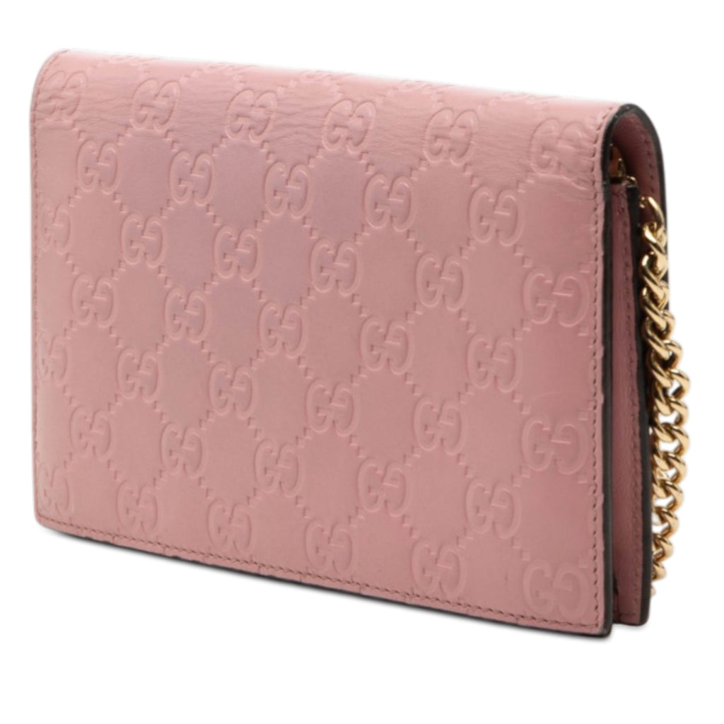 Icon Wallet on Chain Guccissima Leather