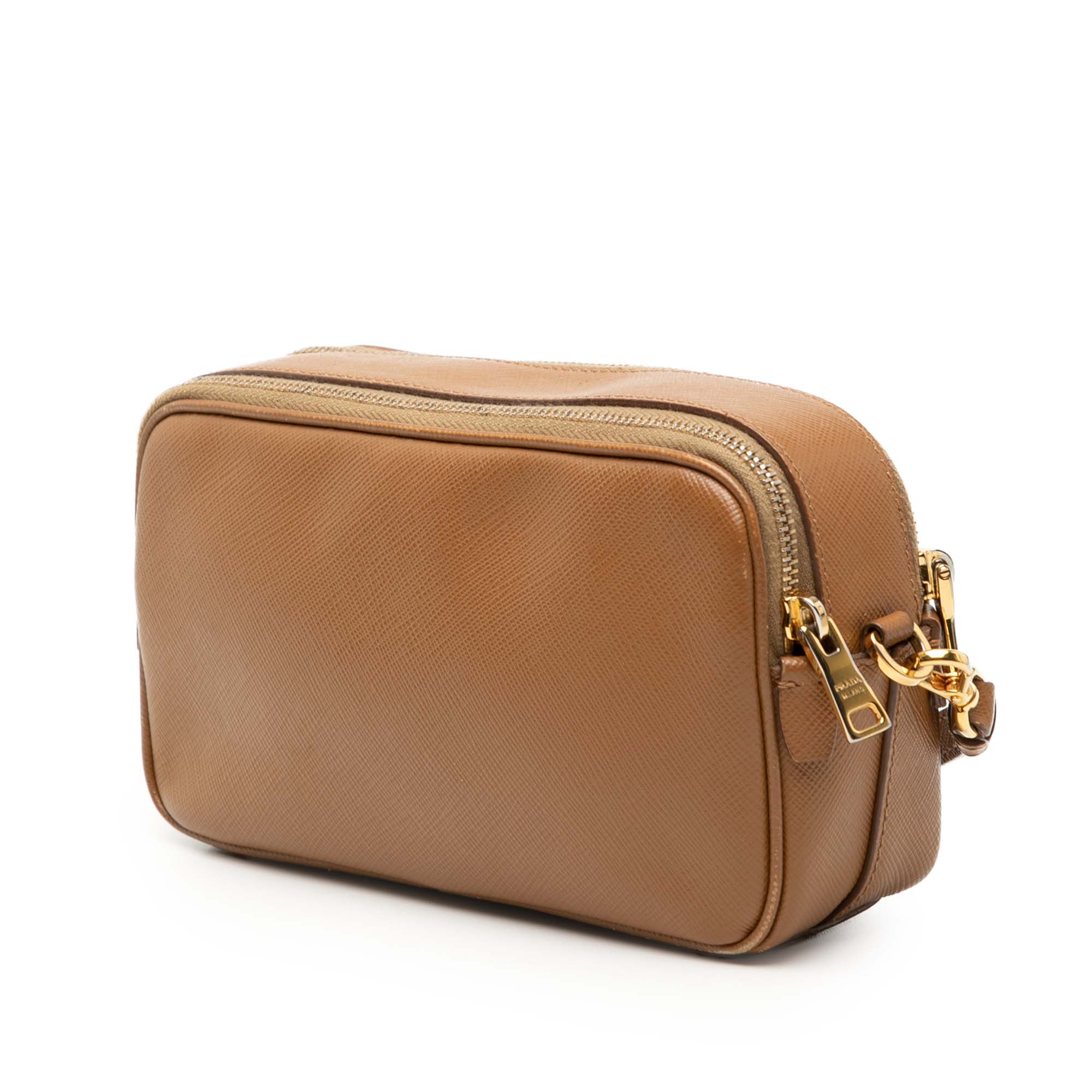 Zip Crossbody Bag Saffiano Leather Mini