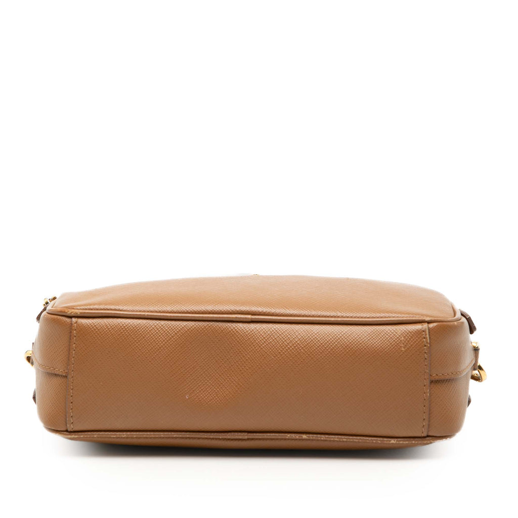 Zip Crossbody Bag Saffiano Leather Mini