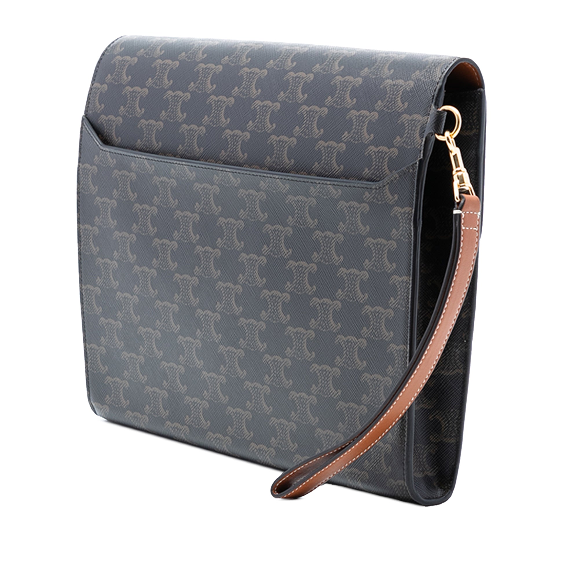 Wallet on Strap Triomphe Coated Canvas