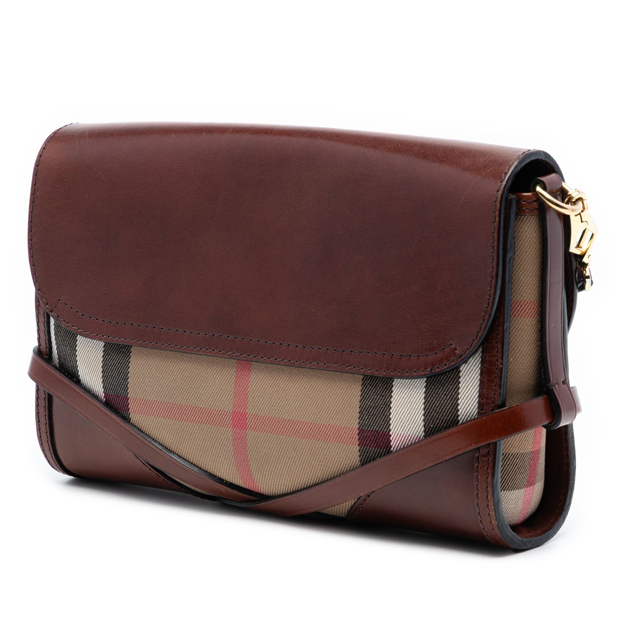Bridle Abbott Crossbody Bag House Check Canvas and Leather Small