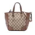 Bree Convertible Tote GG Canvas with Leather Small