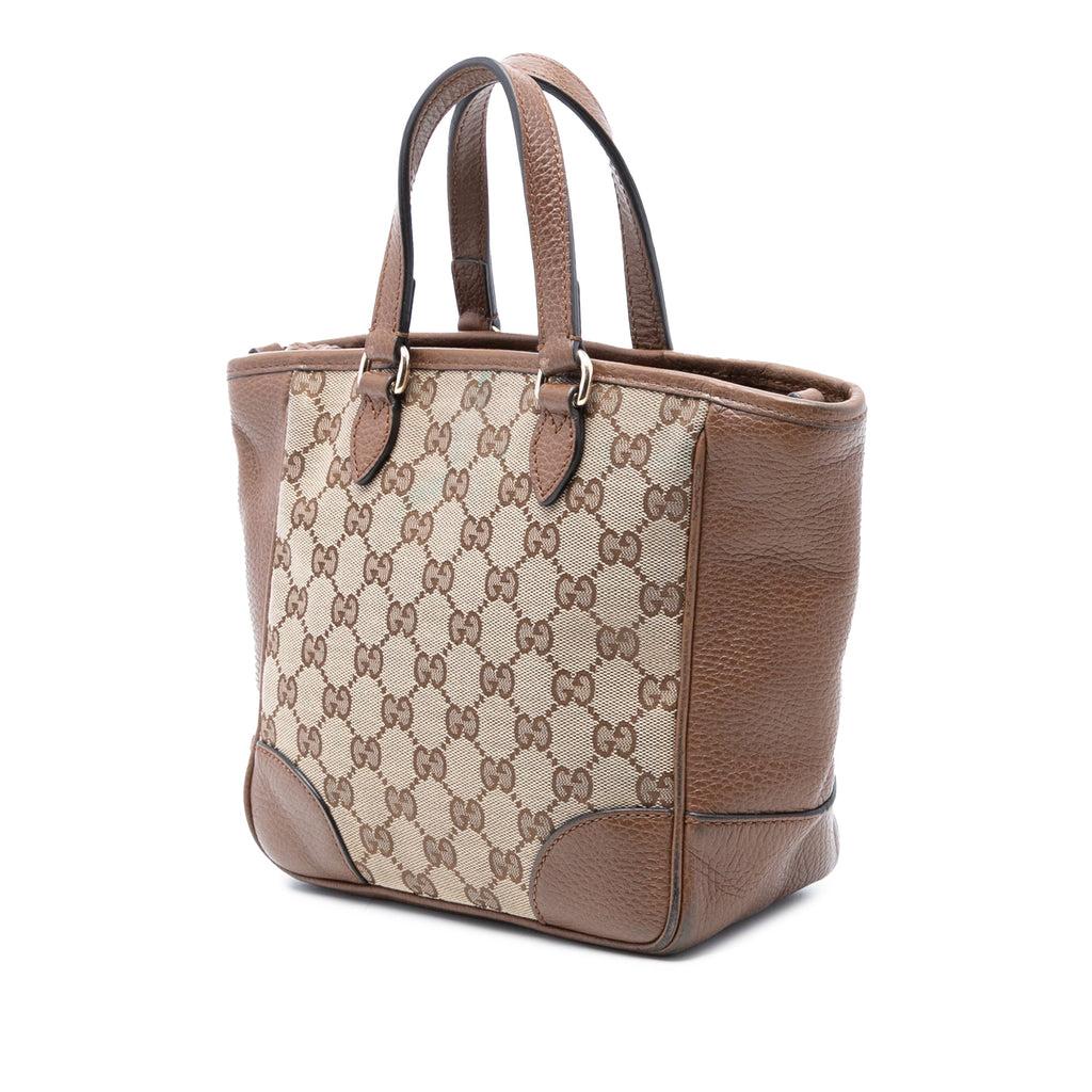 Bree Convertible Tote GG Canvas with Leather Small