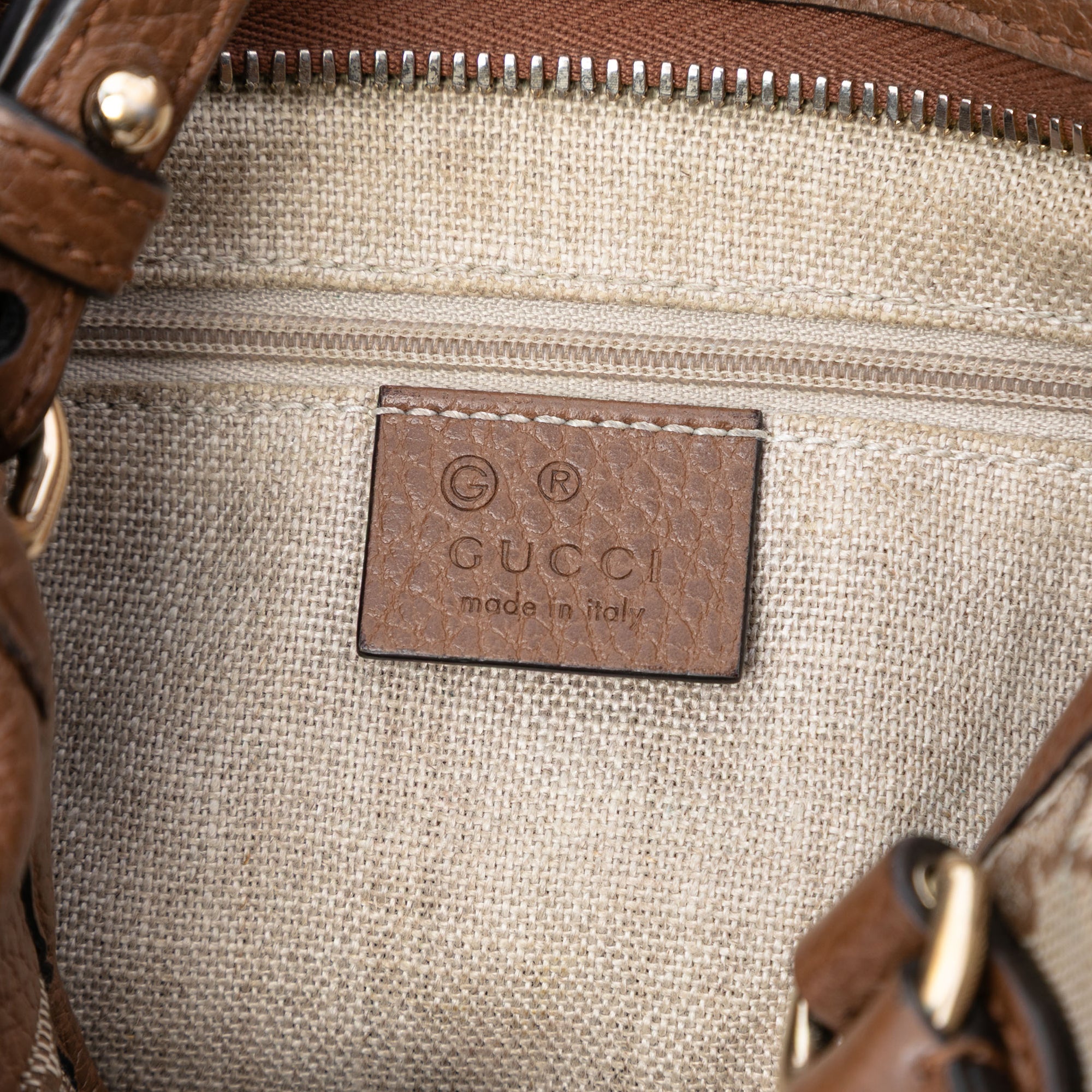 Bree Convertible Tote GG Canvas with Leather Small