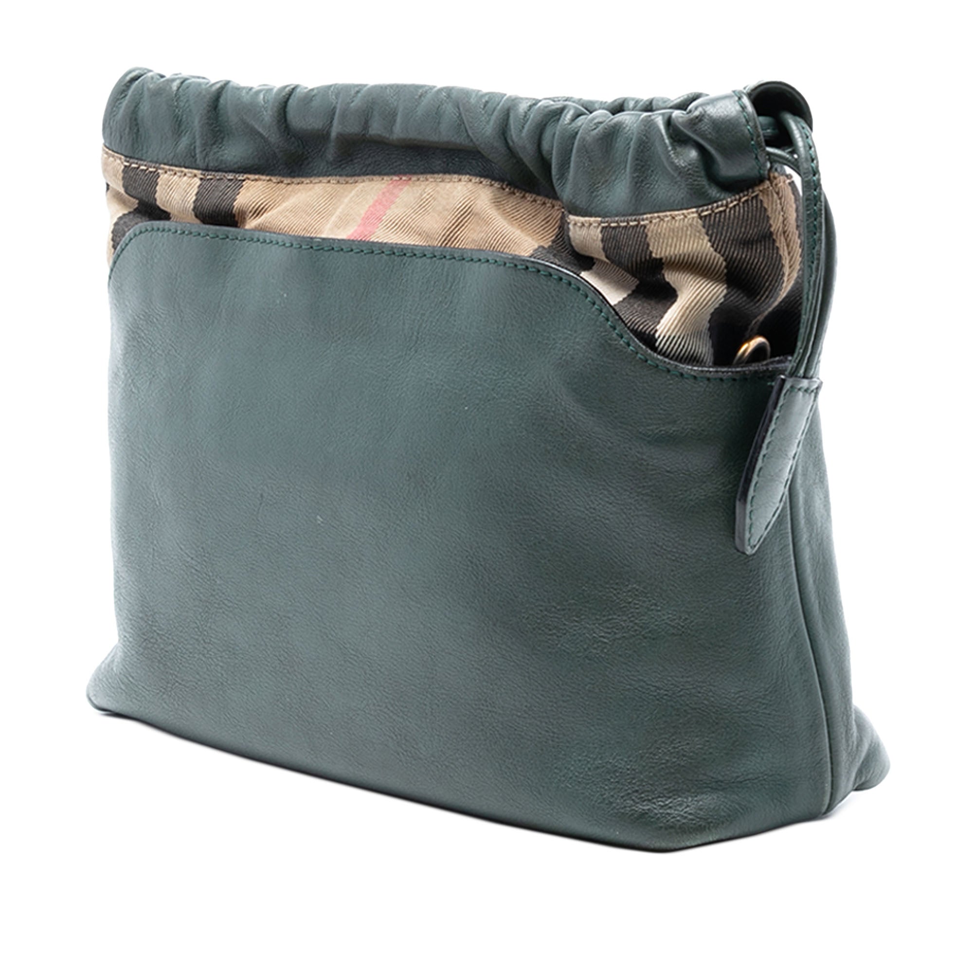 Little Crush Crossbody Bag Leather and House Check Canvas