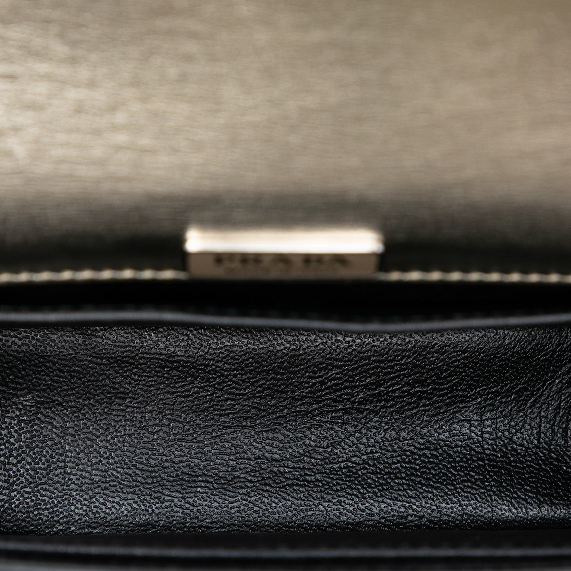 Cahier Chain Crossbody Bag Metallic Leather and Saffiano Small