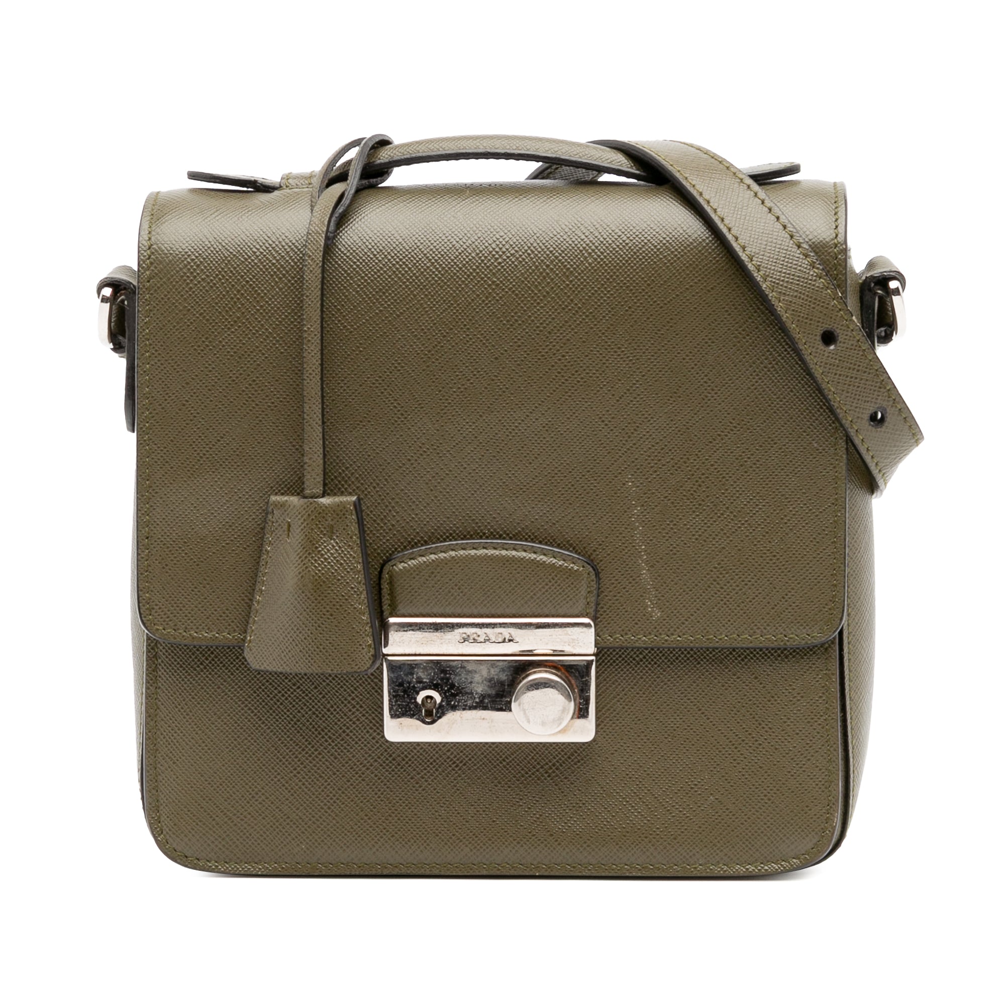 Lux Sound Crossbody Bag Saffiano Leather Small