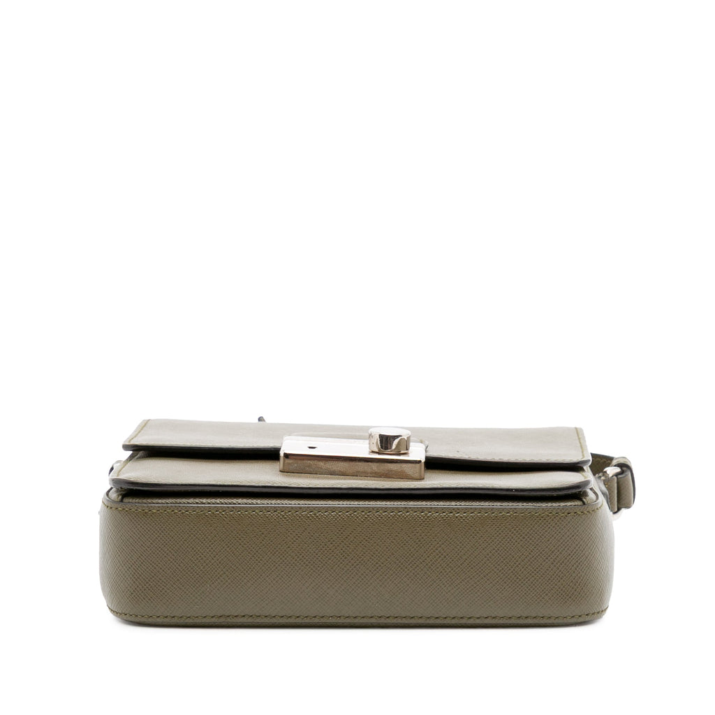 Lux Sound Crossbody Bag Saffiano Leather Small