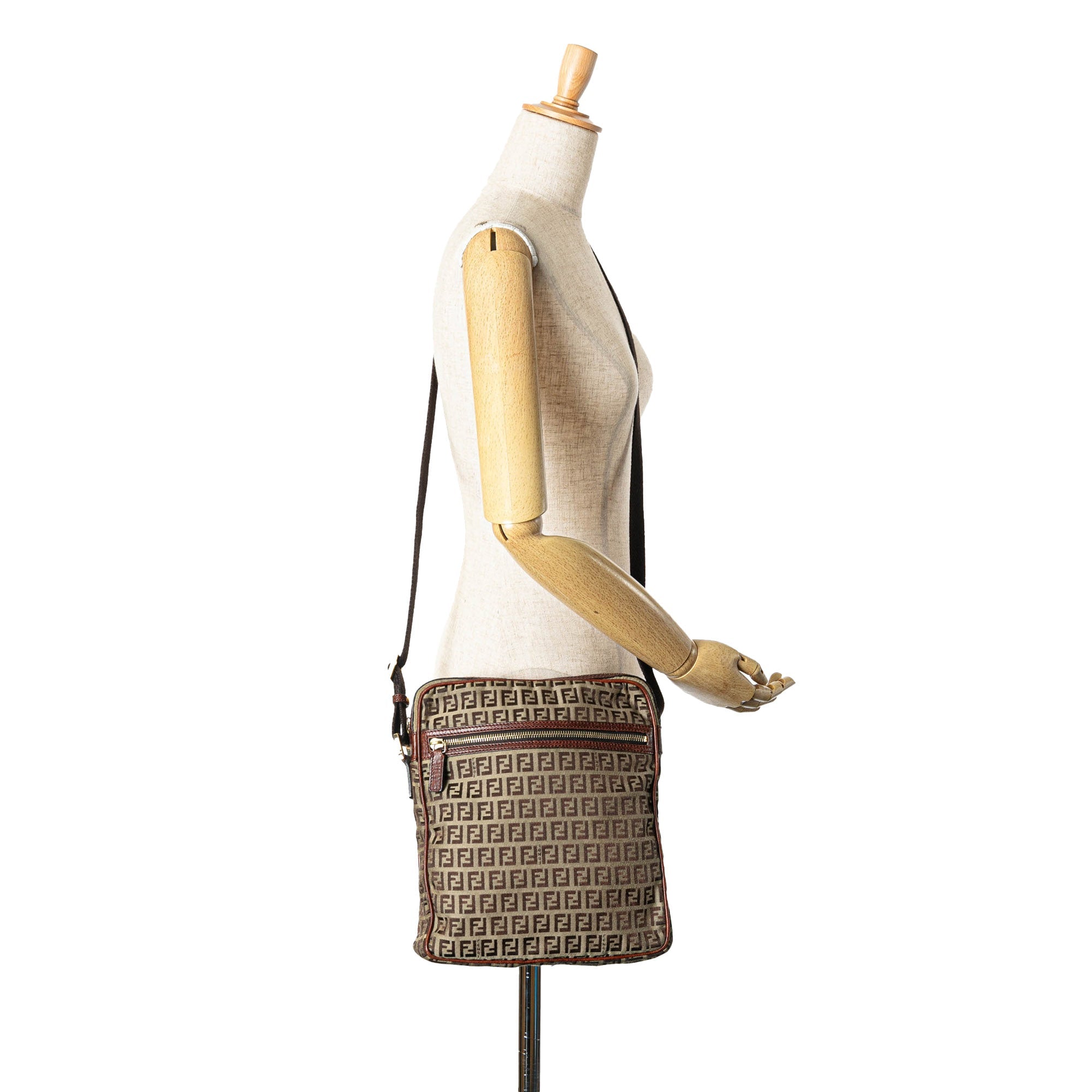 Vintage Zip Messenger Bag Zucchino Canvas Medium