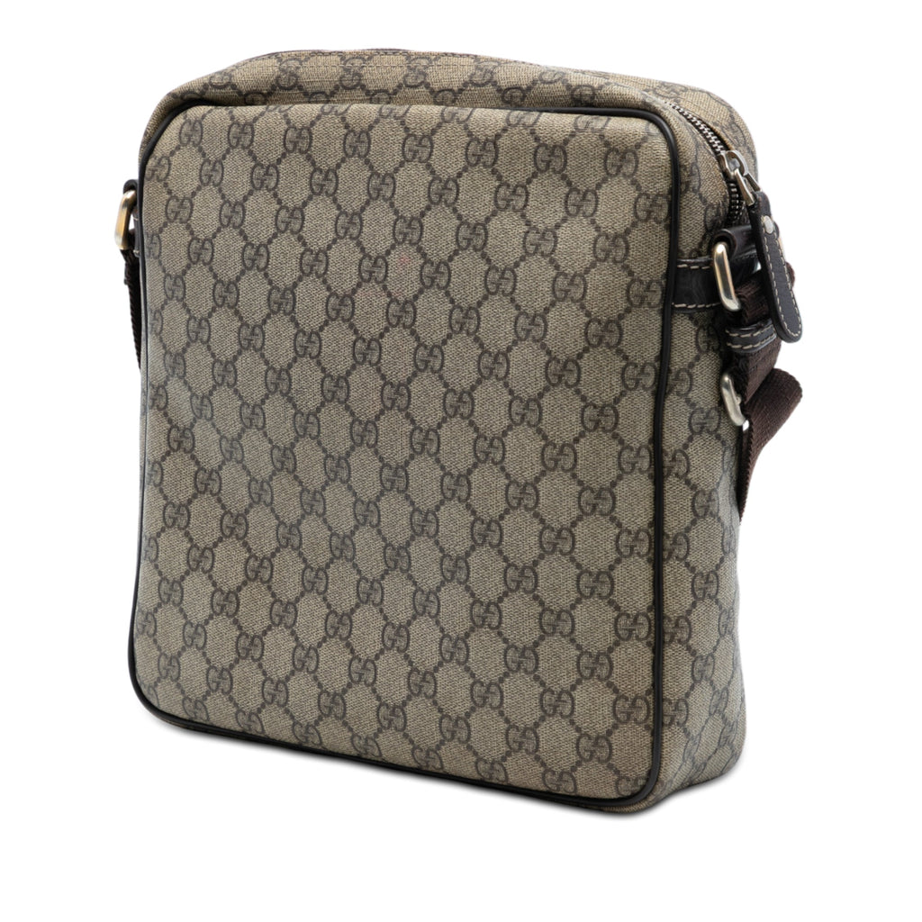 Front Zip Messenger GG Coated Canvas Medium