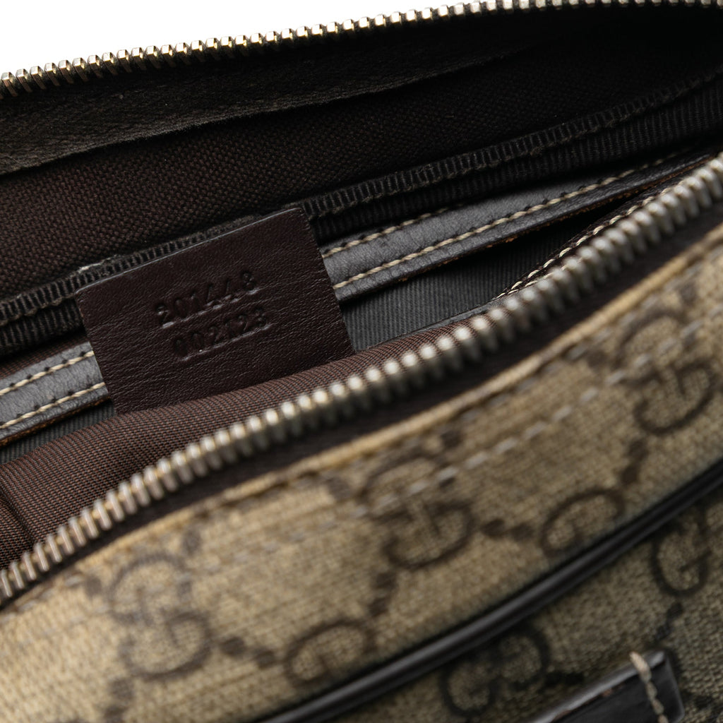 Front Zip Messenger GG Coated Canvas Medium