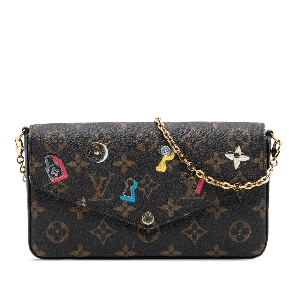 Felicie Pochette Limited Edition Love Lock Monogram Canvas