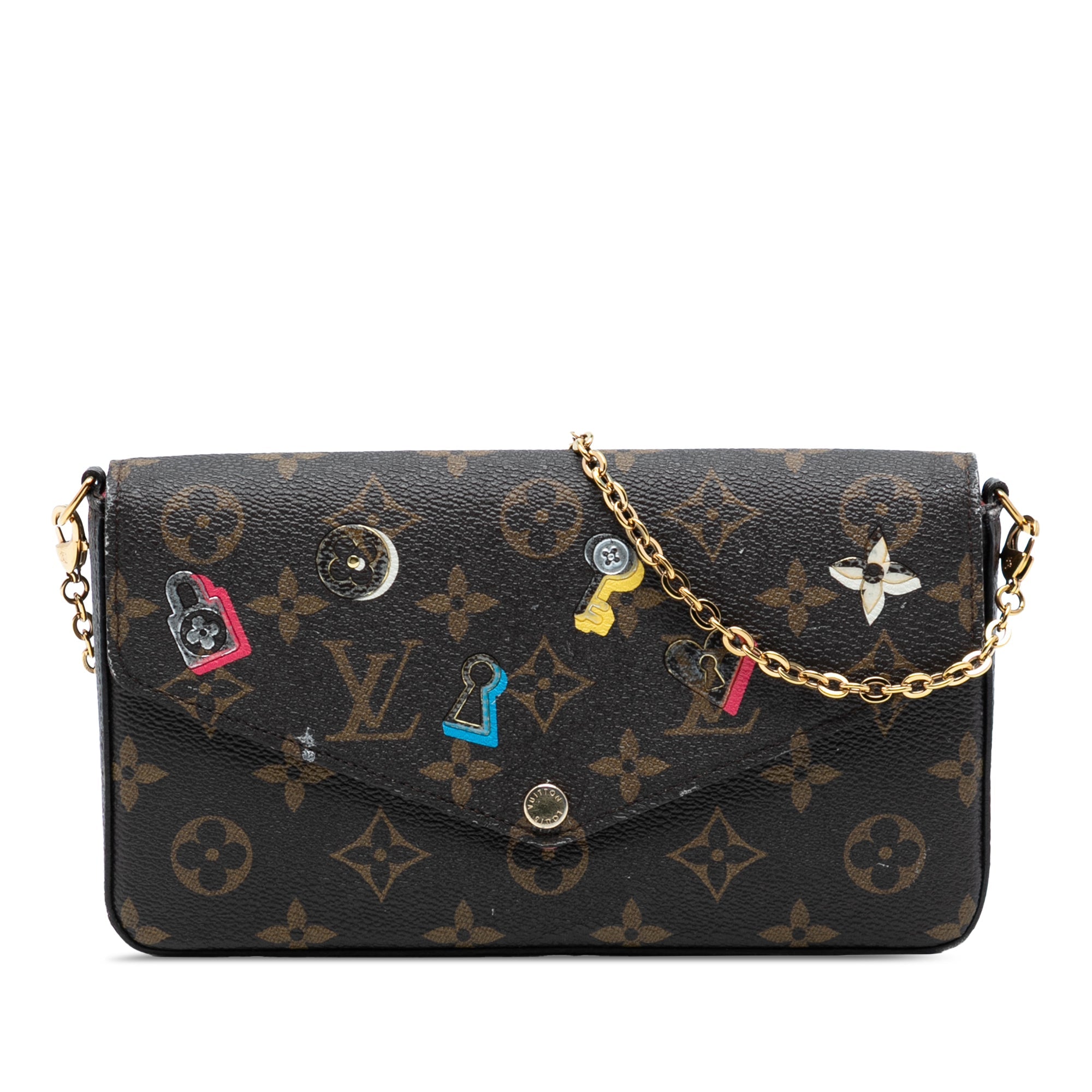 Felicie Pochette Limited Edition Love Lock Monogram Canvas