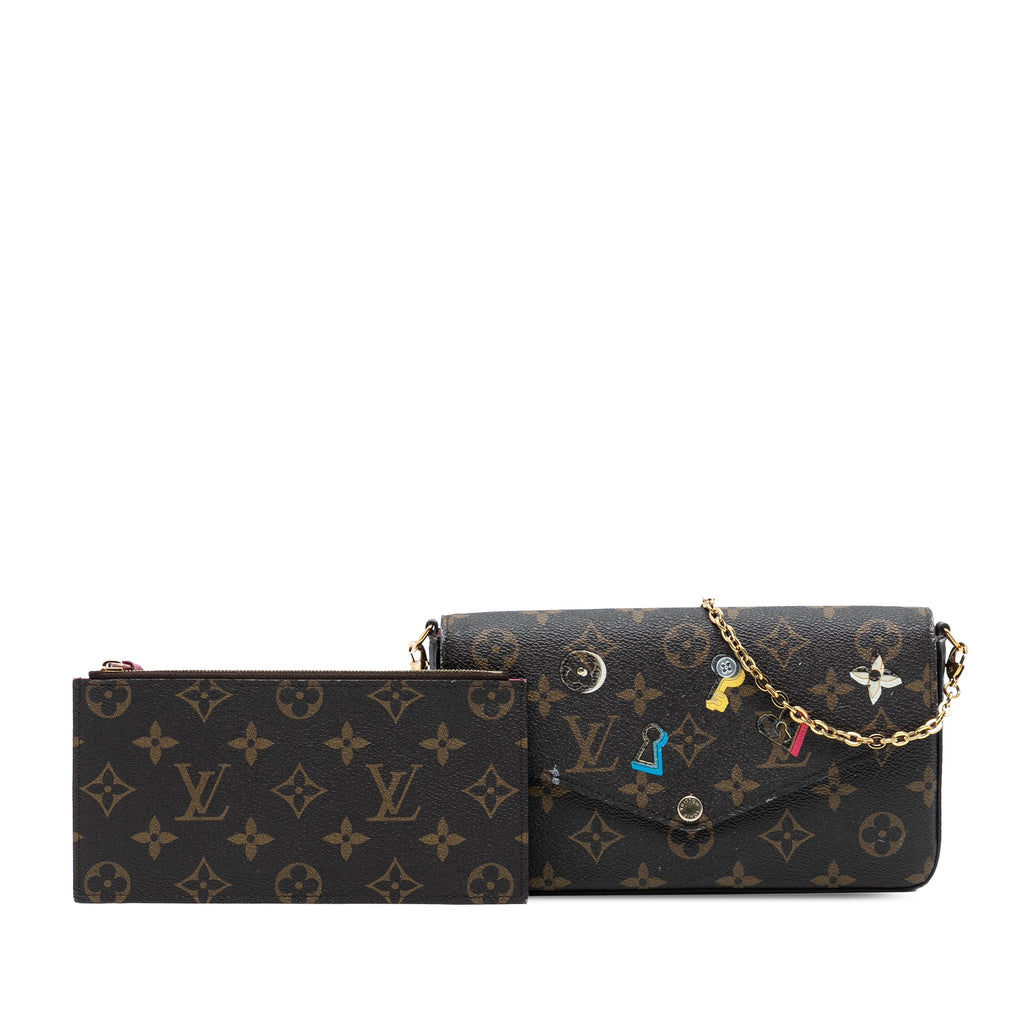 Felicie Pochette Limited Edition Love Lock Monogram Canvas