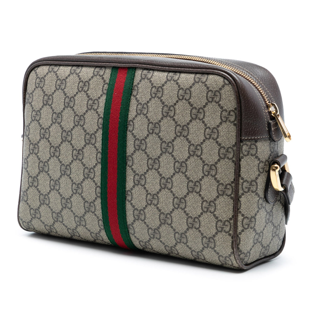 Ophidia Shoulder Bag GG Coated Canvas Small