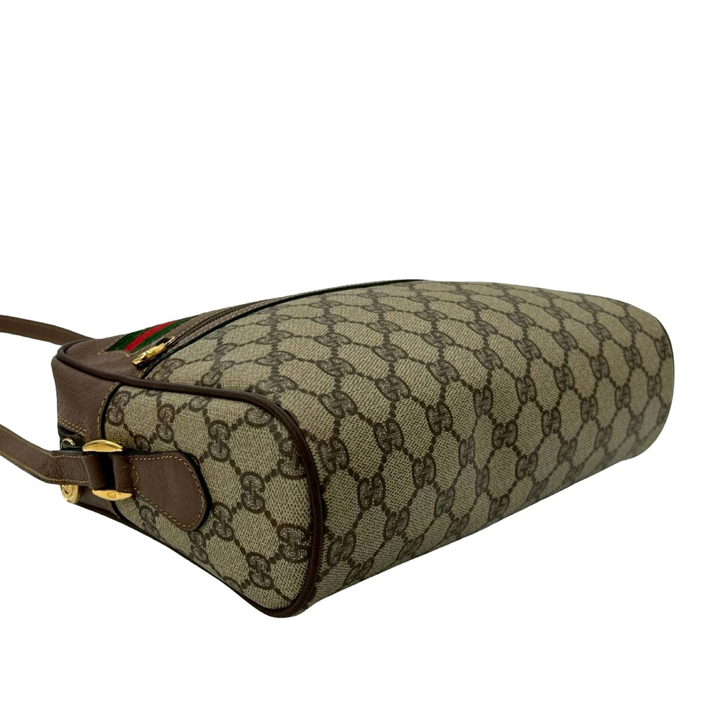 Ophidia Shoulder Bag GG Coated Canvas Small