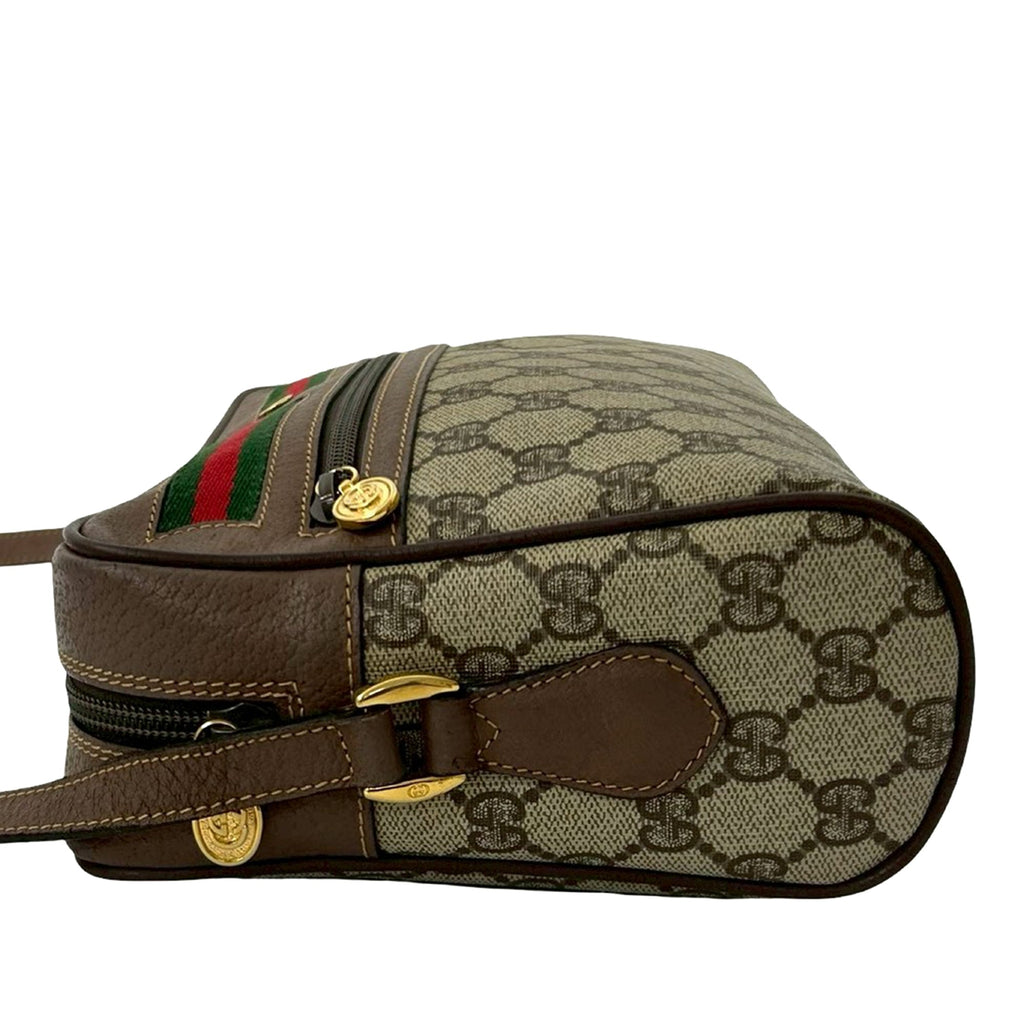 Ophidia Shoulder Bag GG Coated Canvas Small