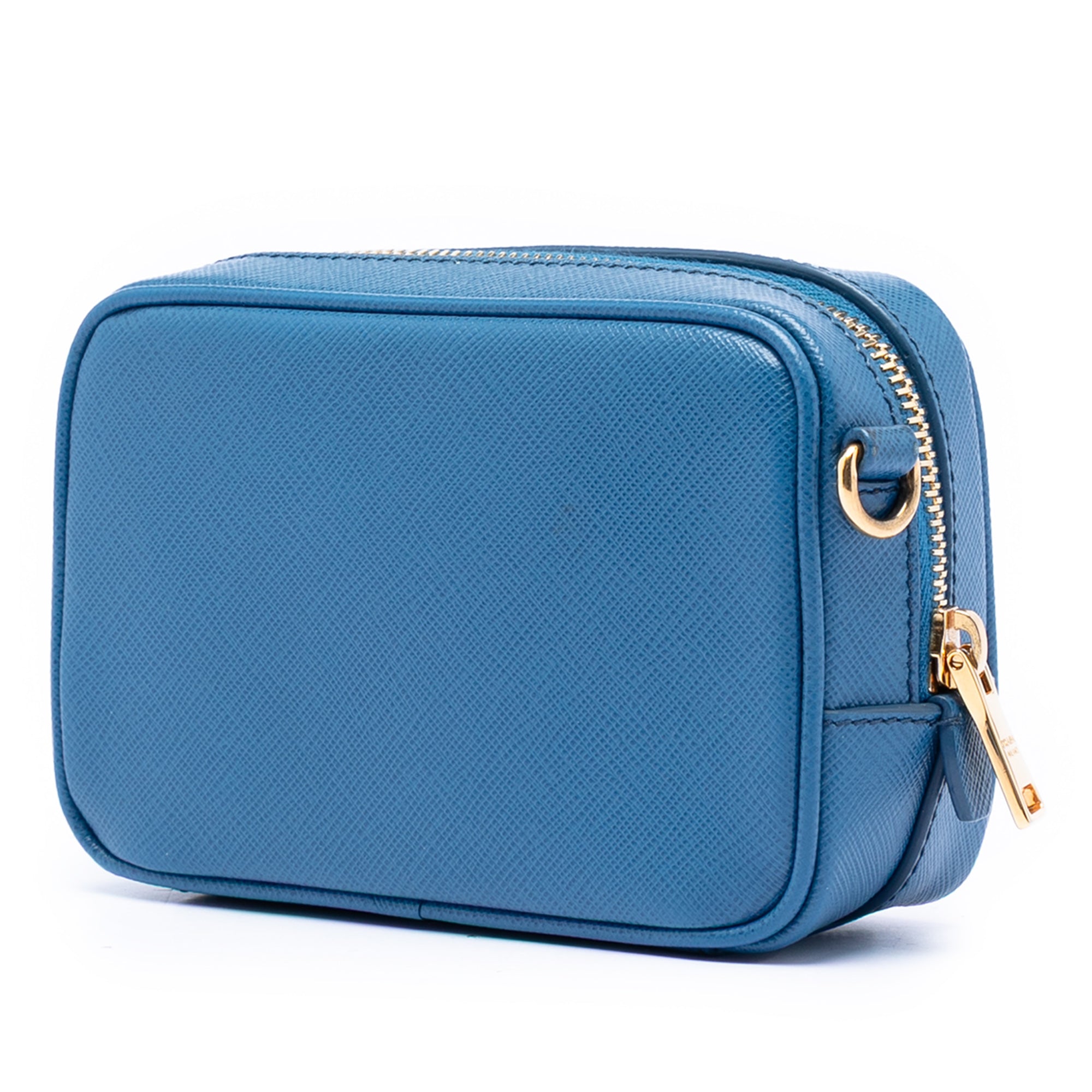 Camera Shoulder Bag Saffiano Leather Mini