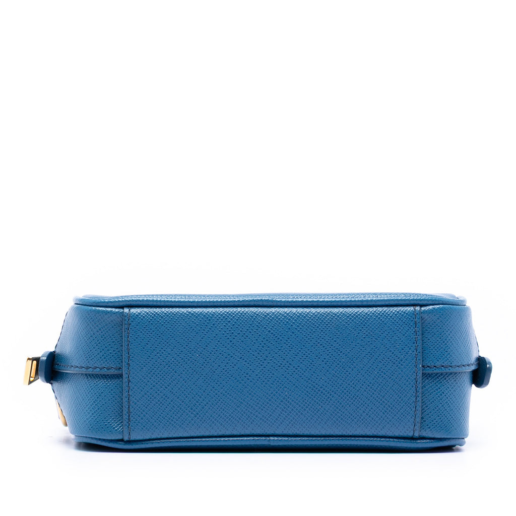 Camera Shoulder Bag Saffiano Leather Mini