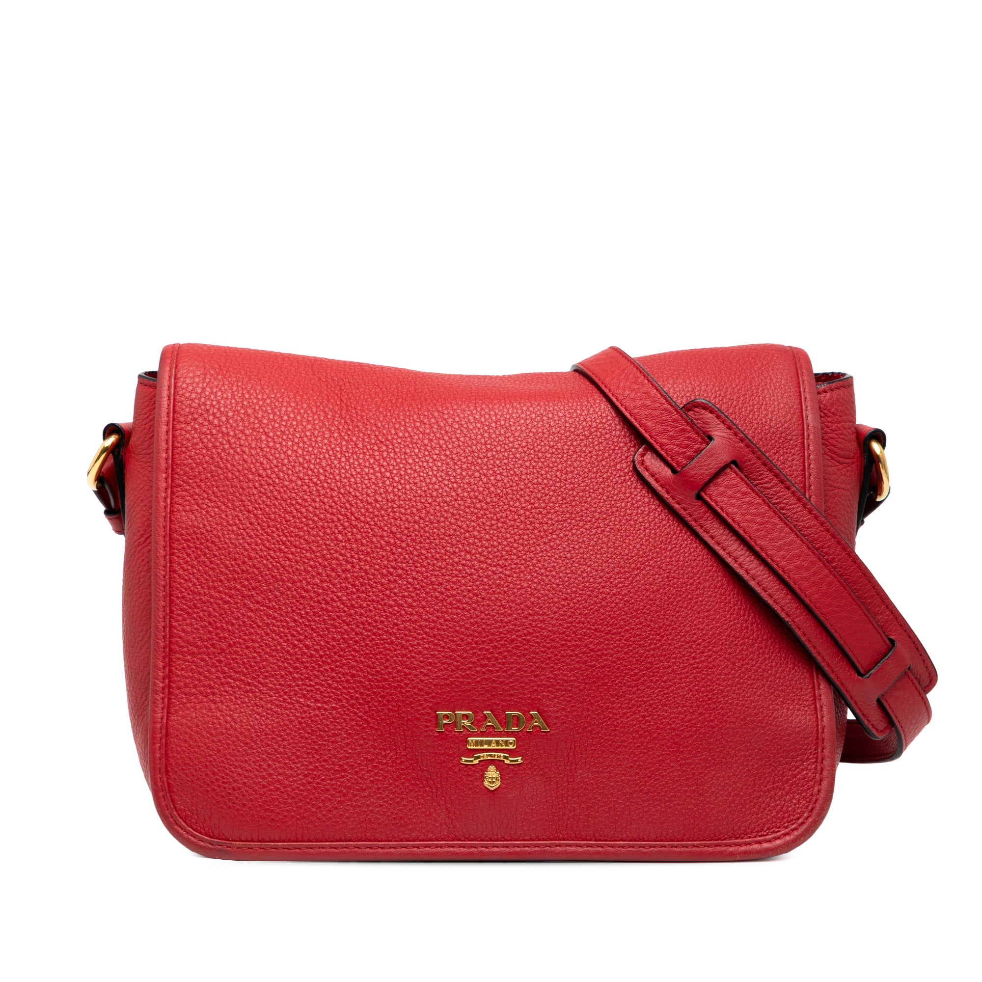 Flap Messenger Bag Vitello Phenix Medium