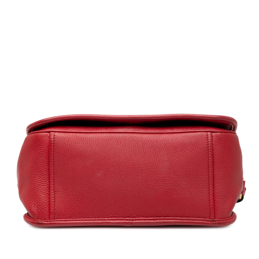 Flap Messenger Bag Vitello Phenix Medium