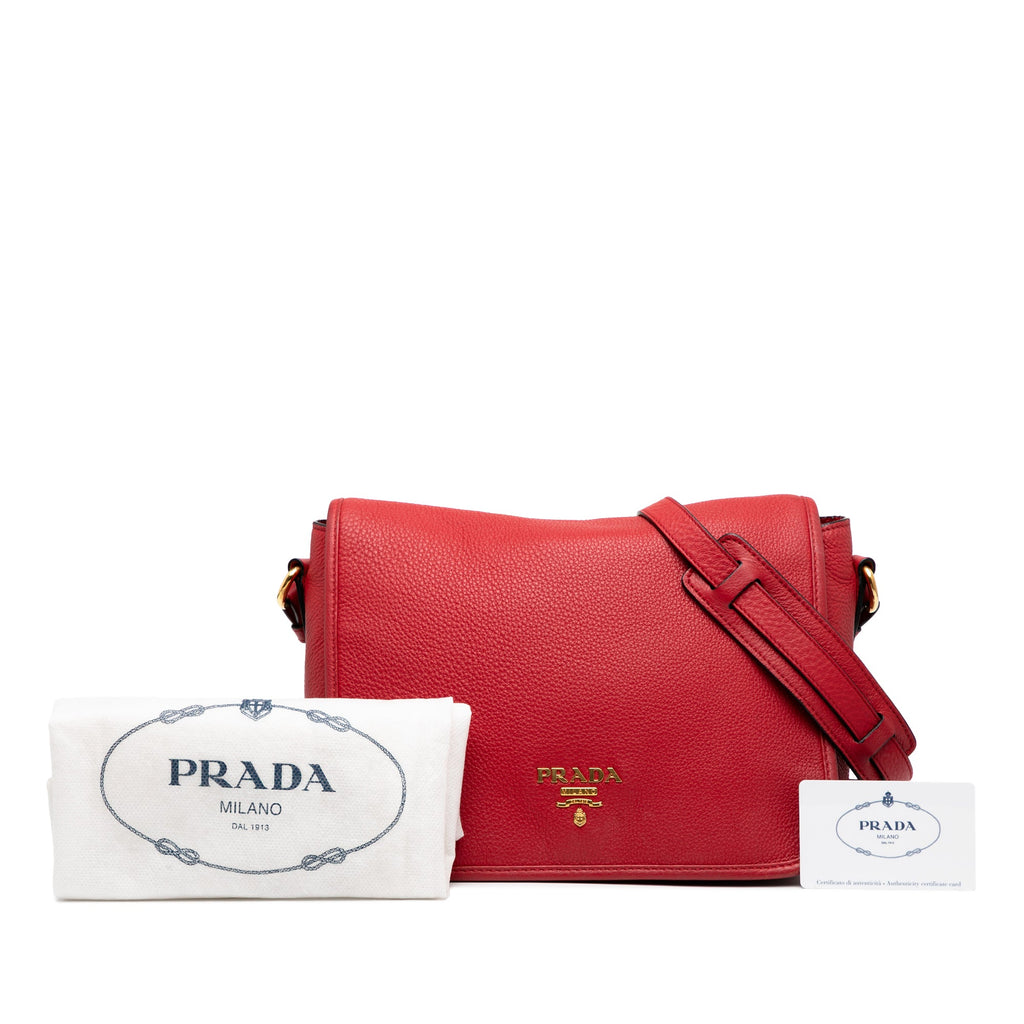 Flap Messenger Bag Vitello Phenix Medium