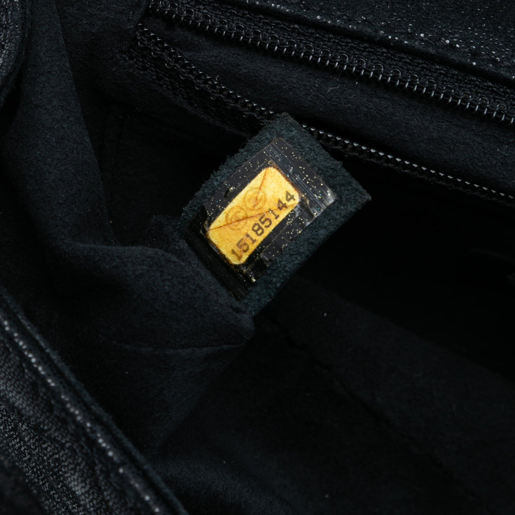 Crystal CC Chain Flap Bag Quilted Iridescent Goatskin Mini