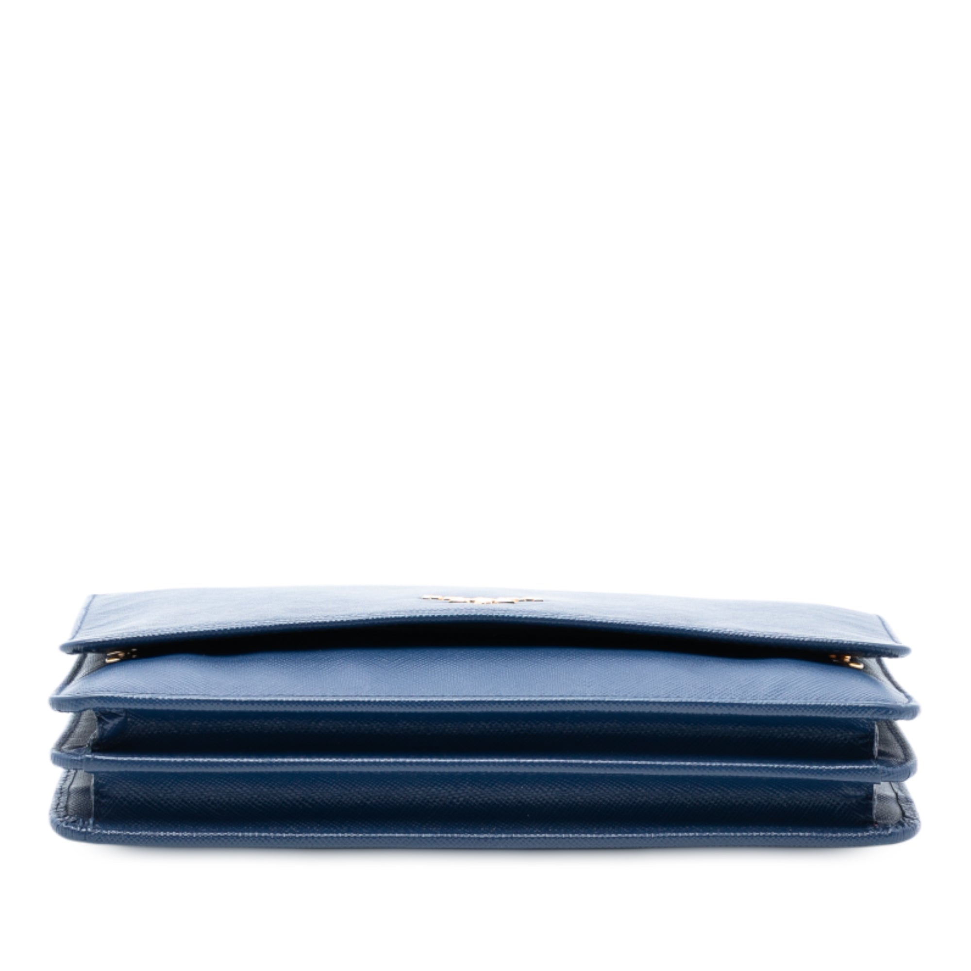 Chain Wallet Crossbody Saffiano Leather