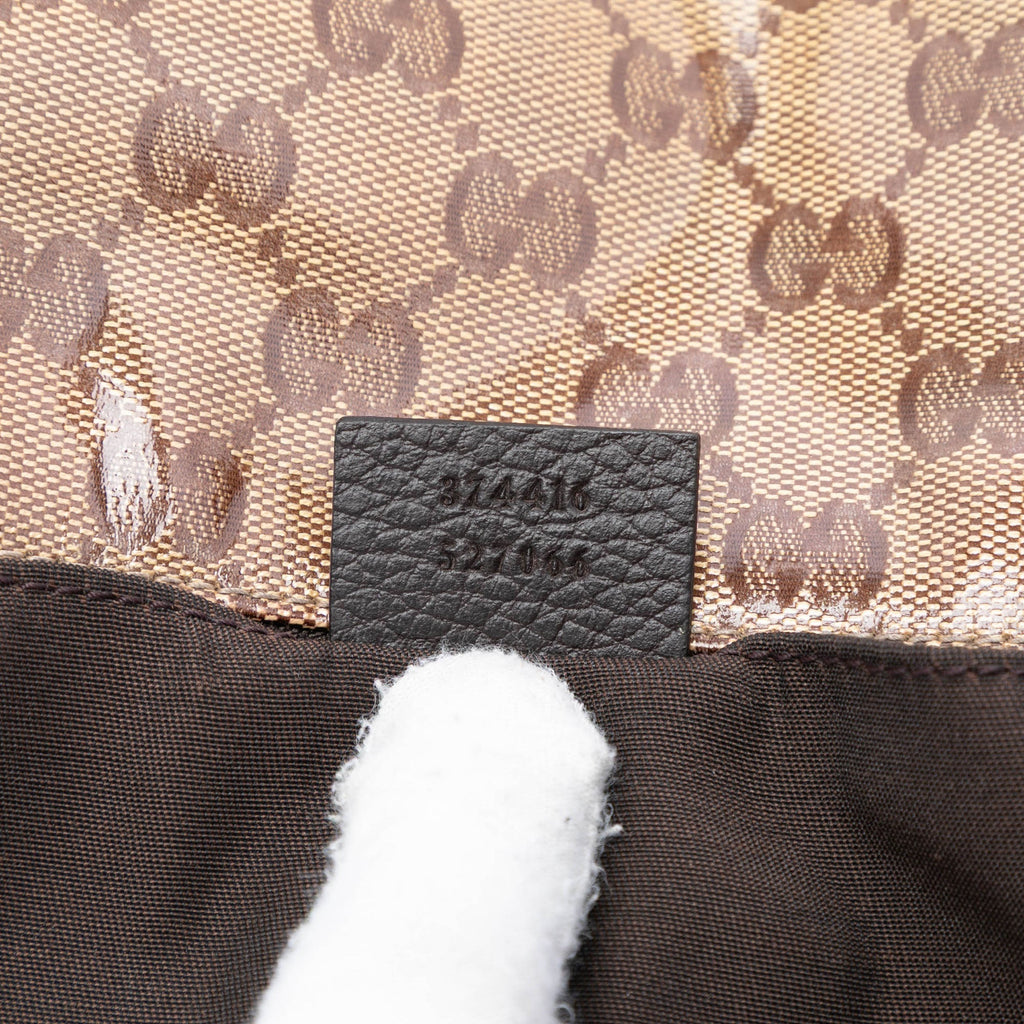 Zip Messenger Bag GG Coated Canvas Small