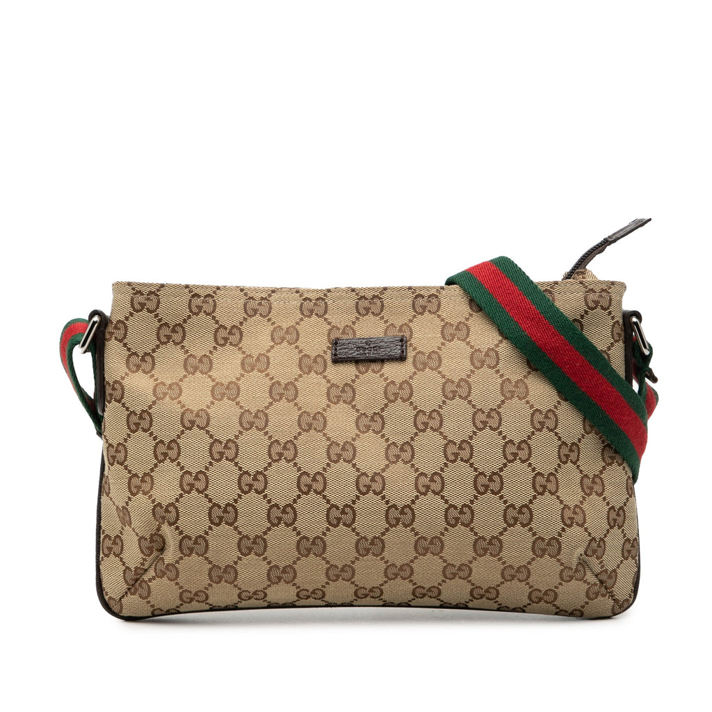 Web Strap Messenger Bag GG Canvas Small