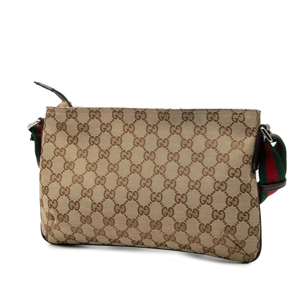 Web Strap Messenger Bag GG Canvas Small