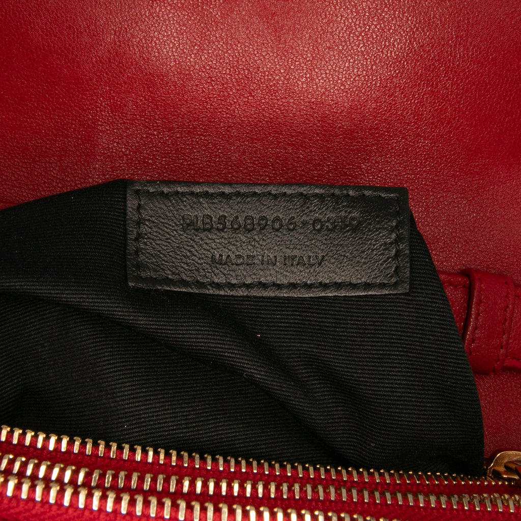 Angie Chain Shoulder Bag Quilted Leather Small