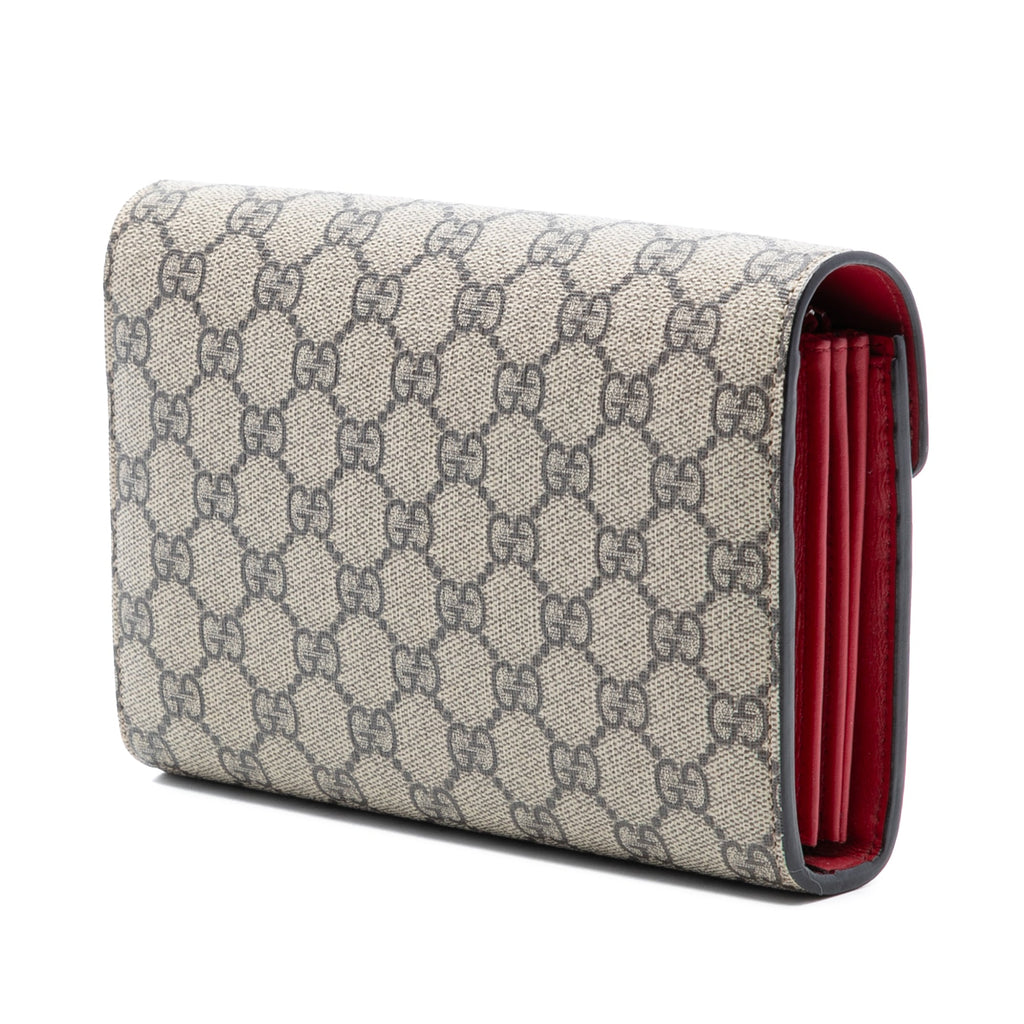 Dionysus Chain Wallet GG Coated Canvas Small