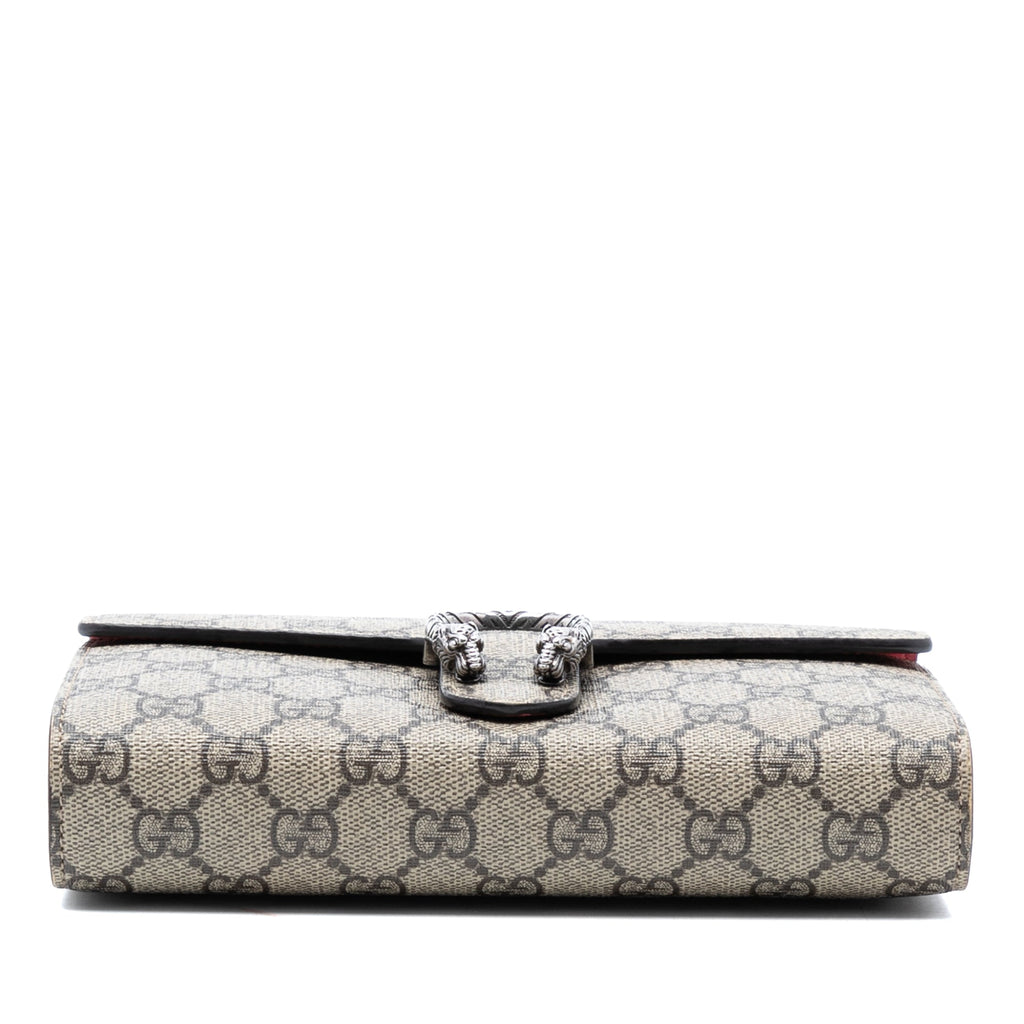 Dionysus Chain Wallet GG Coated Canvas Small